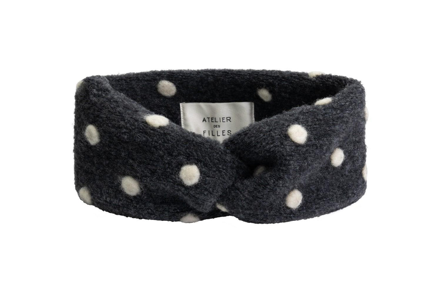 Dark Grey dotted Mini Headband Clementine