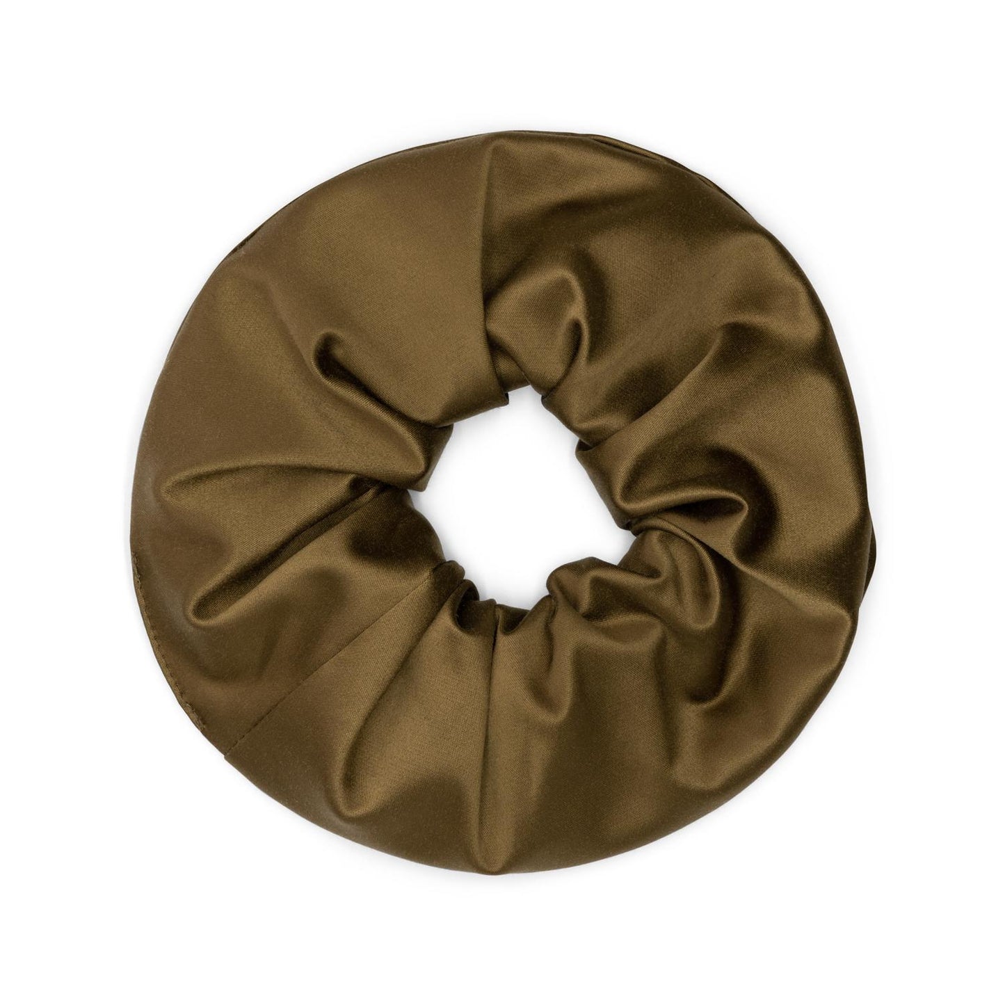 Brown Satin Scrunchie Edith